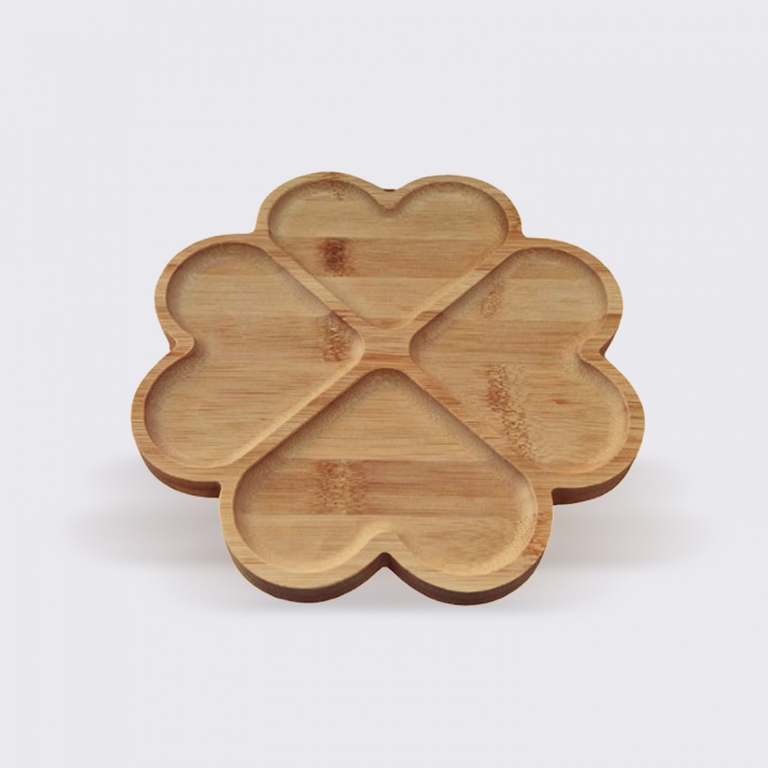 BAMBU 4 BÖLMELİ OVAL ÇEREZ TABAĞI